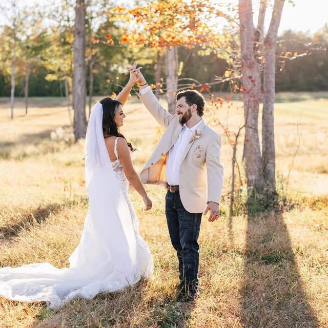 Wedding reception setup